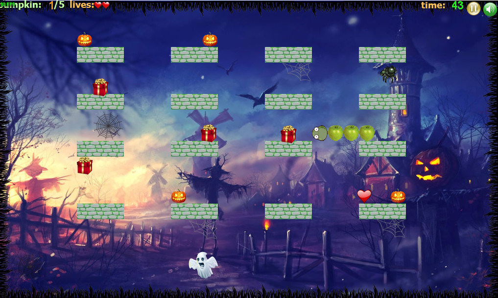 AppleSnake: Halloween Adventures screenshot
