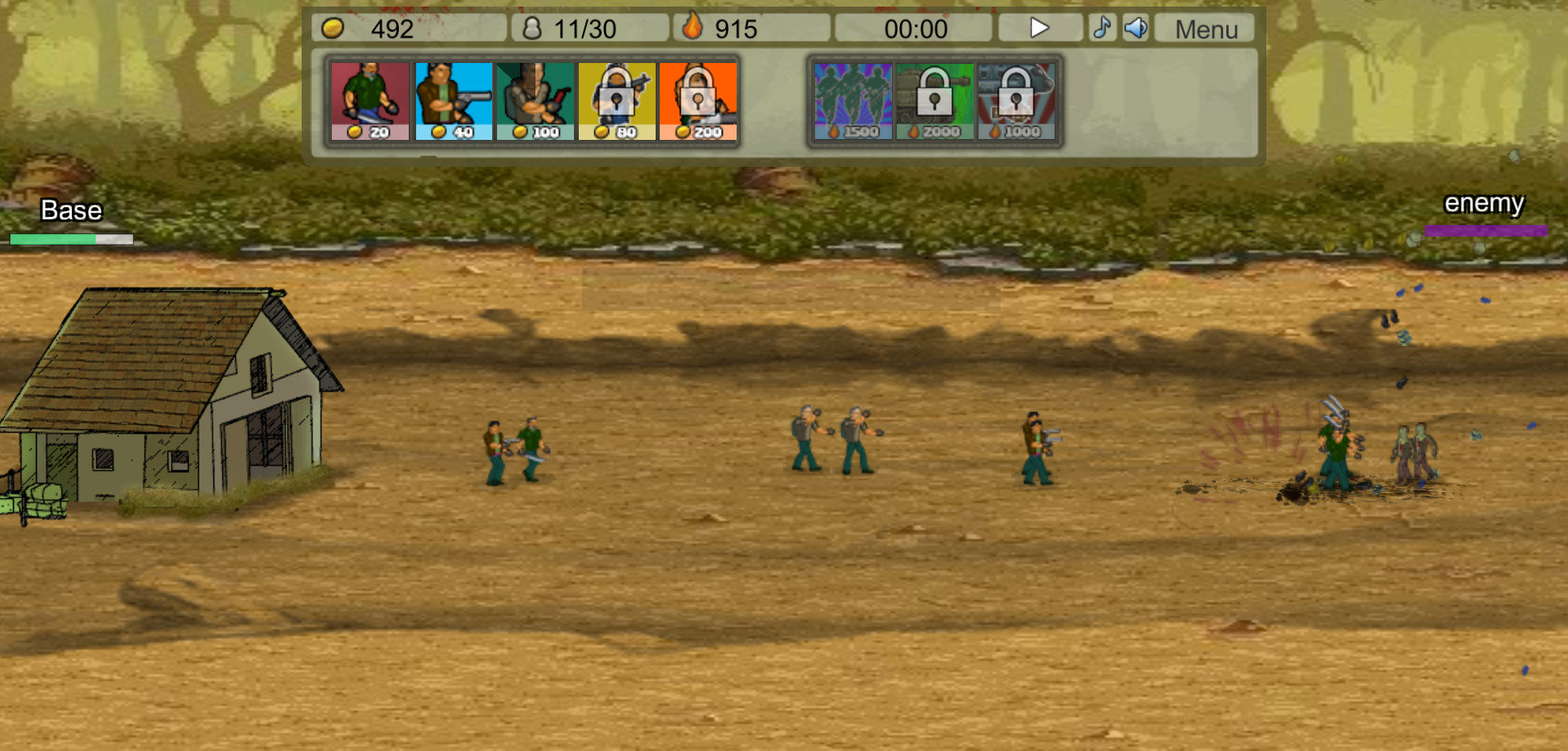 Zombie Clicker Defense screenshot