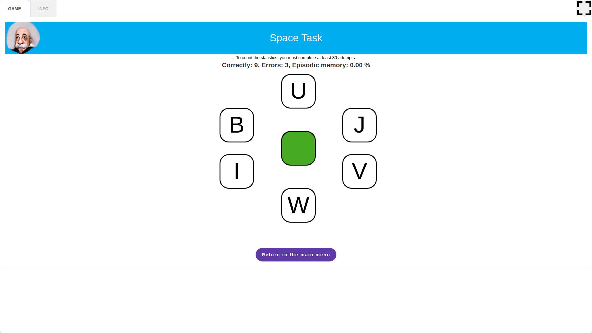 2-in-1 Fluid Intelligence - Space Task screenshot