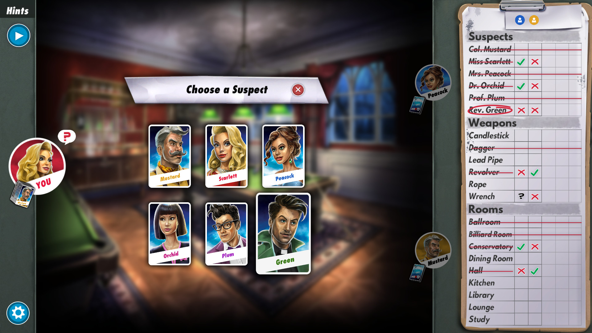 Clue/Cluedo: The Classic Mystery Game screenshot