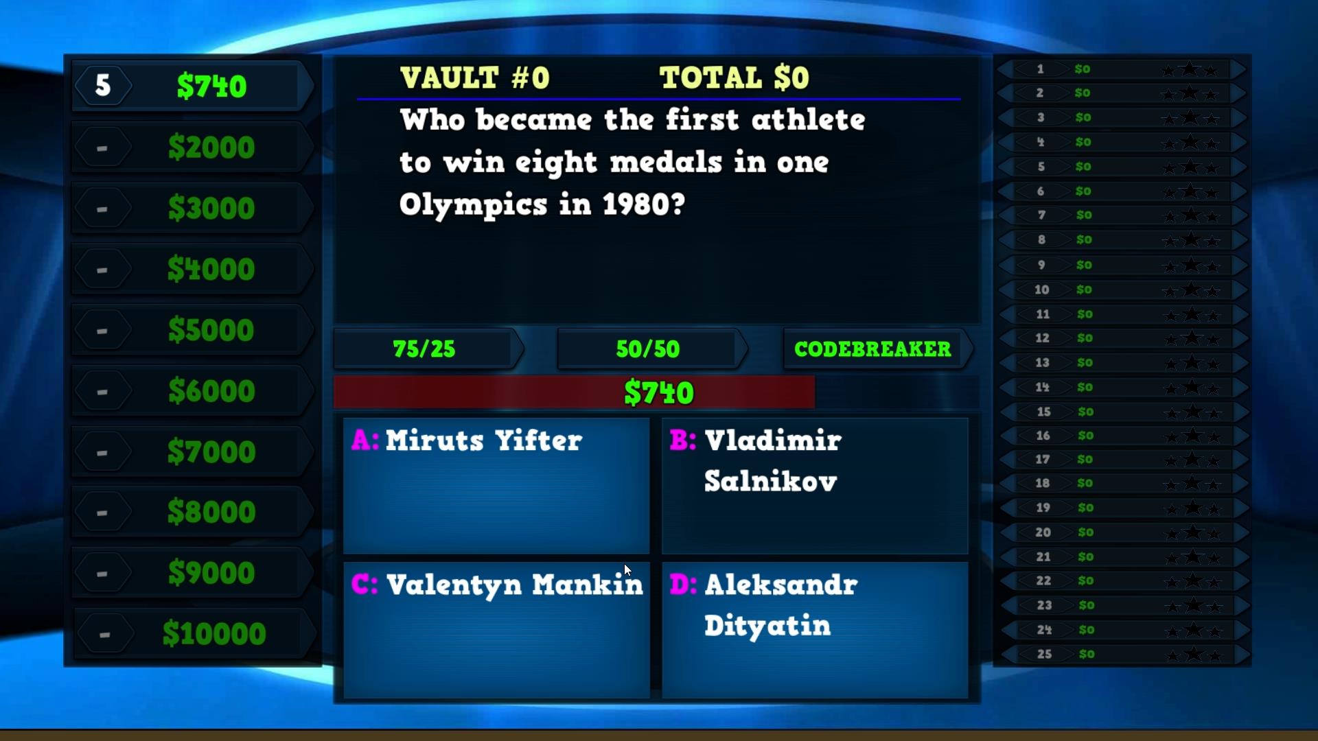 Trivia Vault Olympics Trivia screenshot