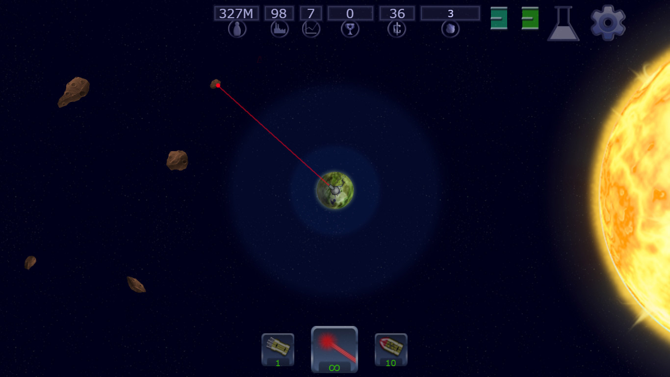 Asteroid Deflector XL screenshot