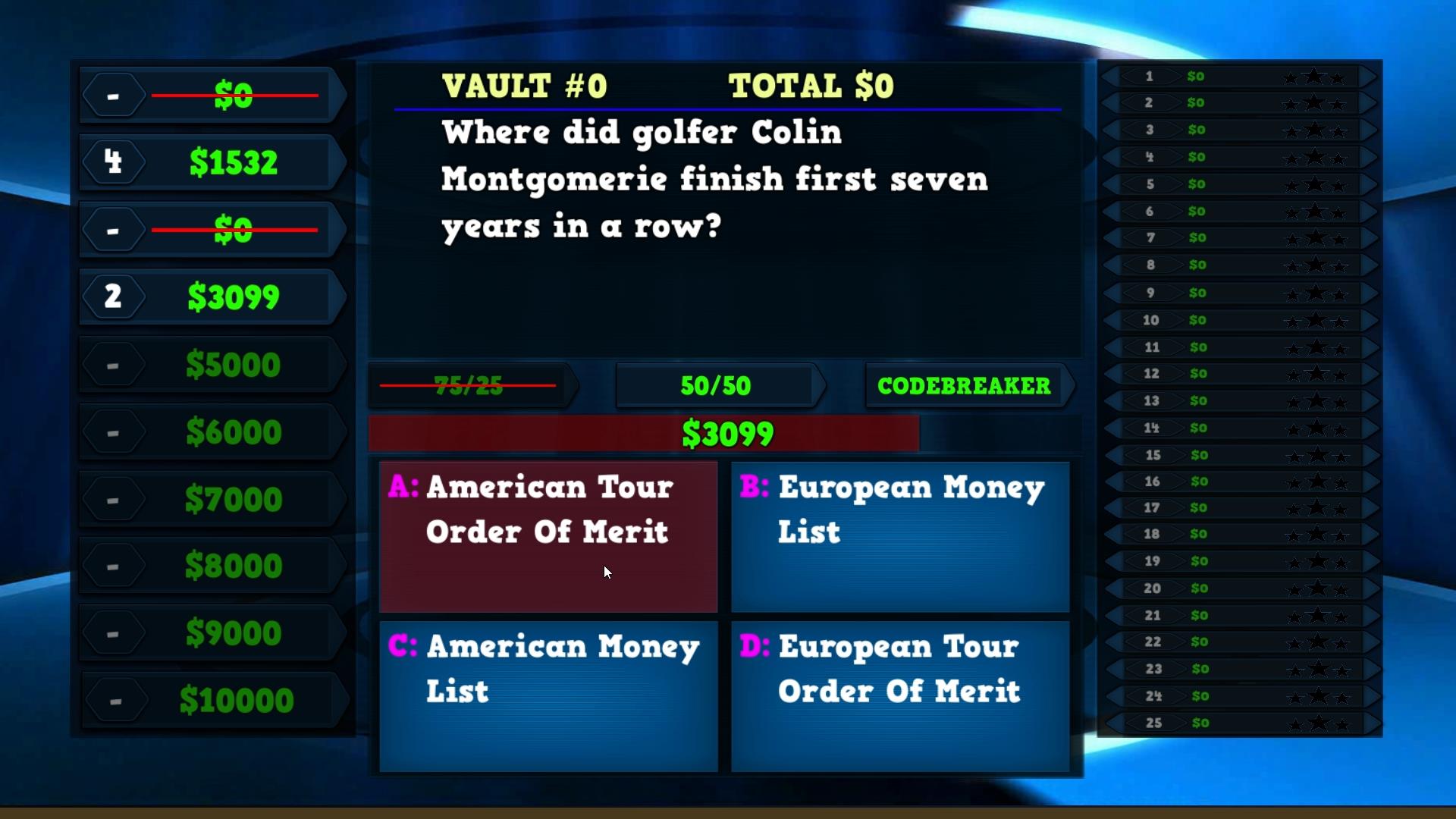 Trivia Vault: Golf Trivia screenshot