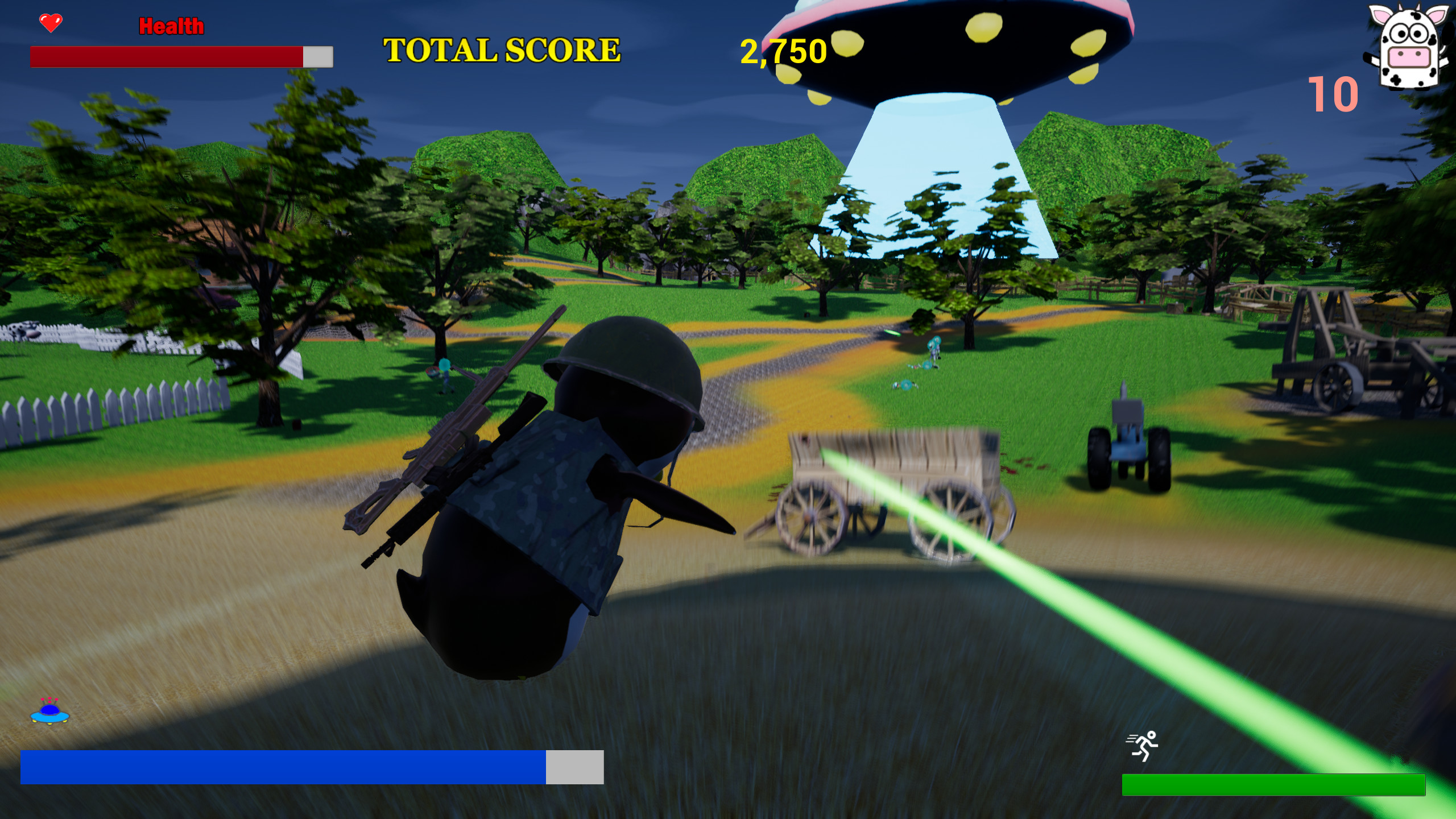 Lucky VS Aliens screenshot
