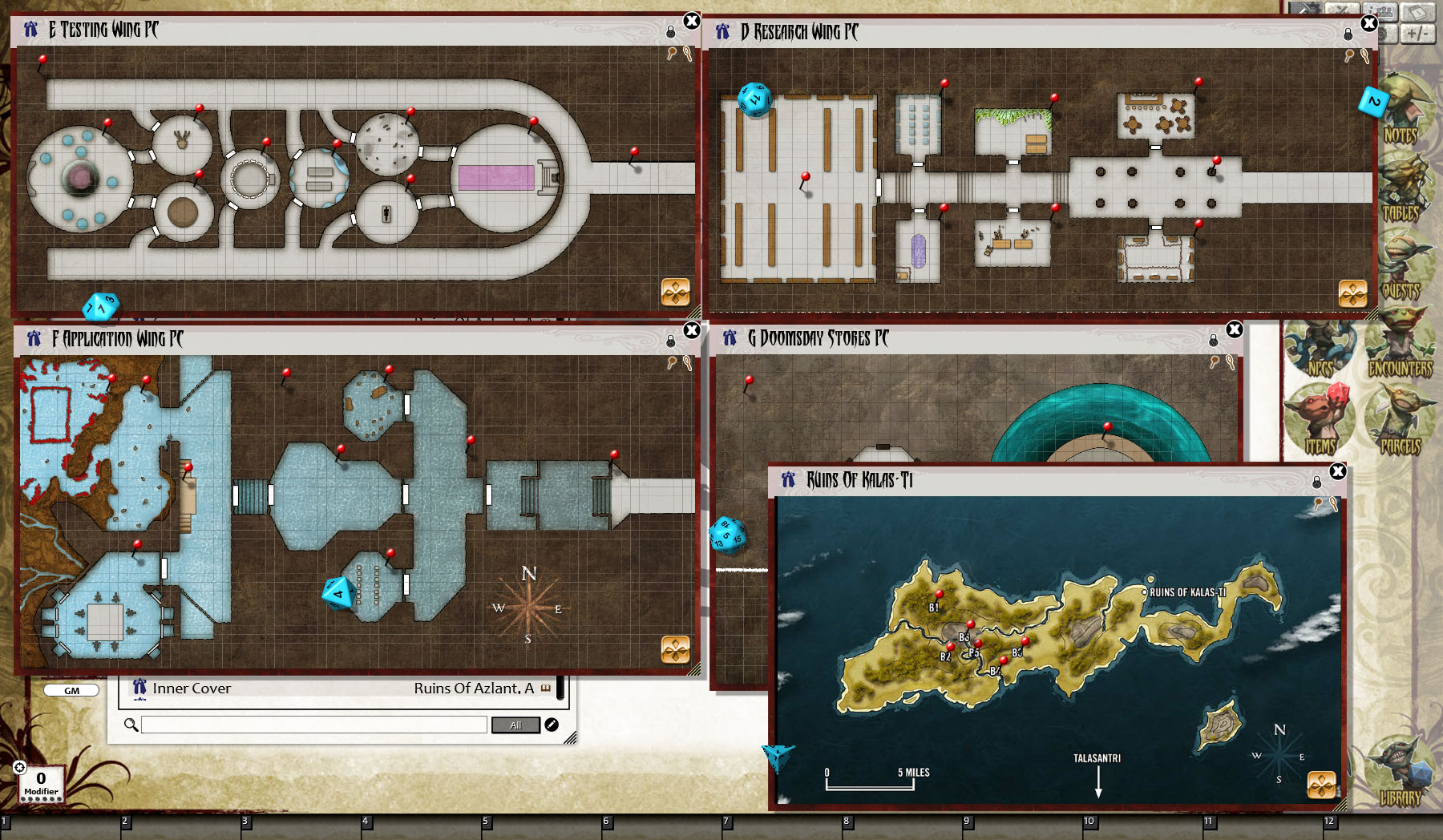 Fantasy Grounds - Pathfinder RPG - Ruins of Azlant AP 6: Beyond the Veiled Past (PFRPG) screenshot