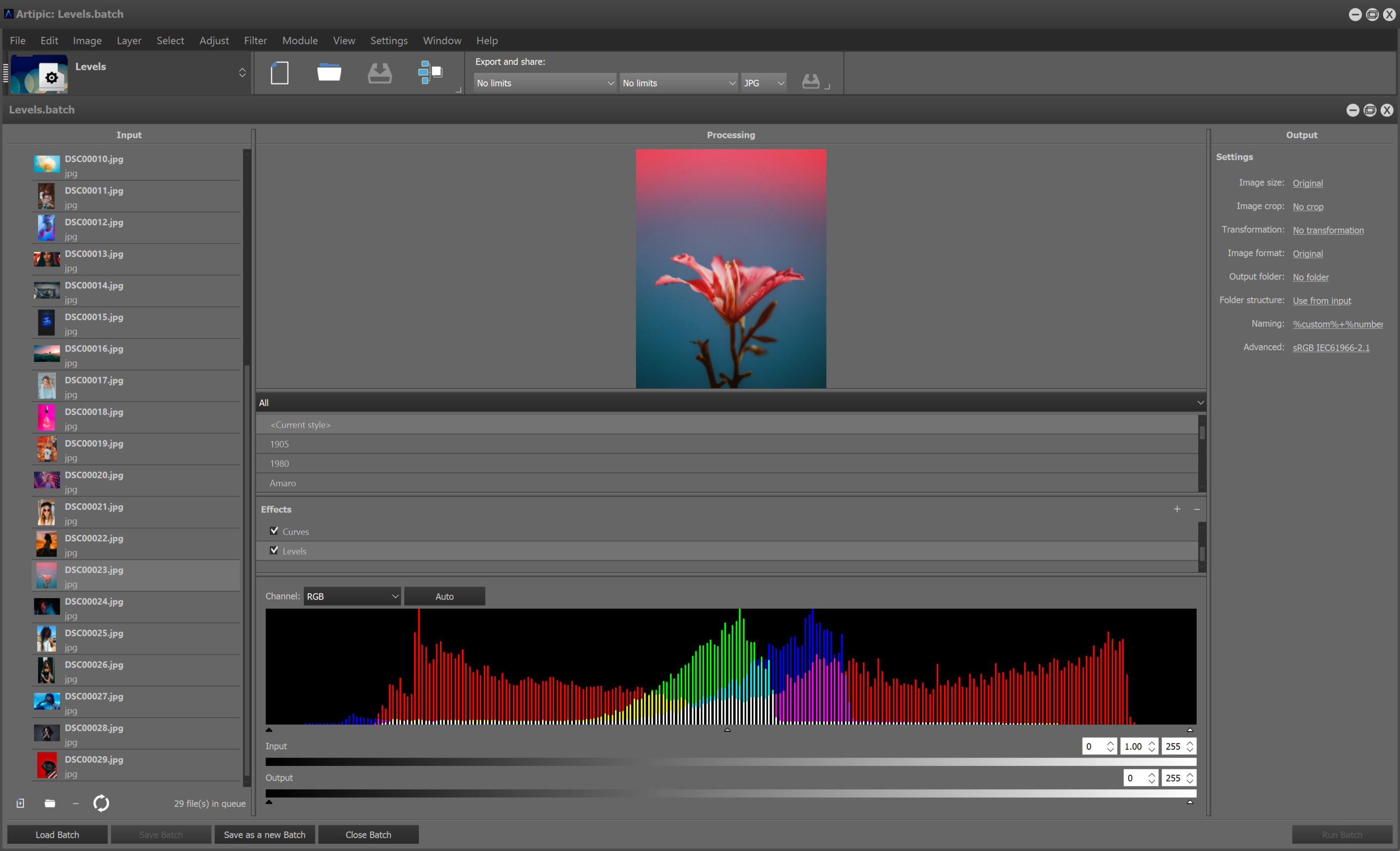 Artipic screenshot