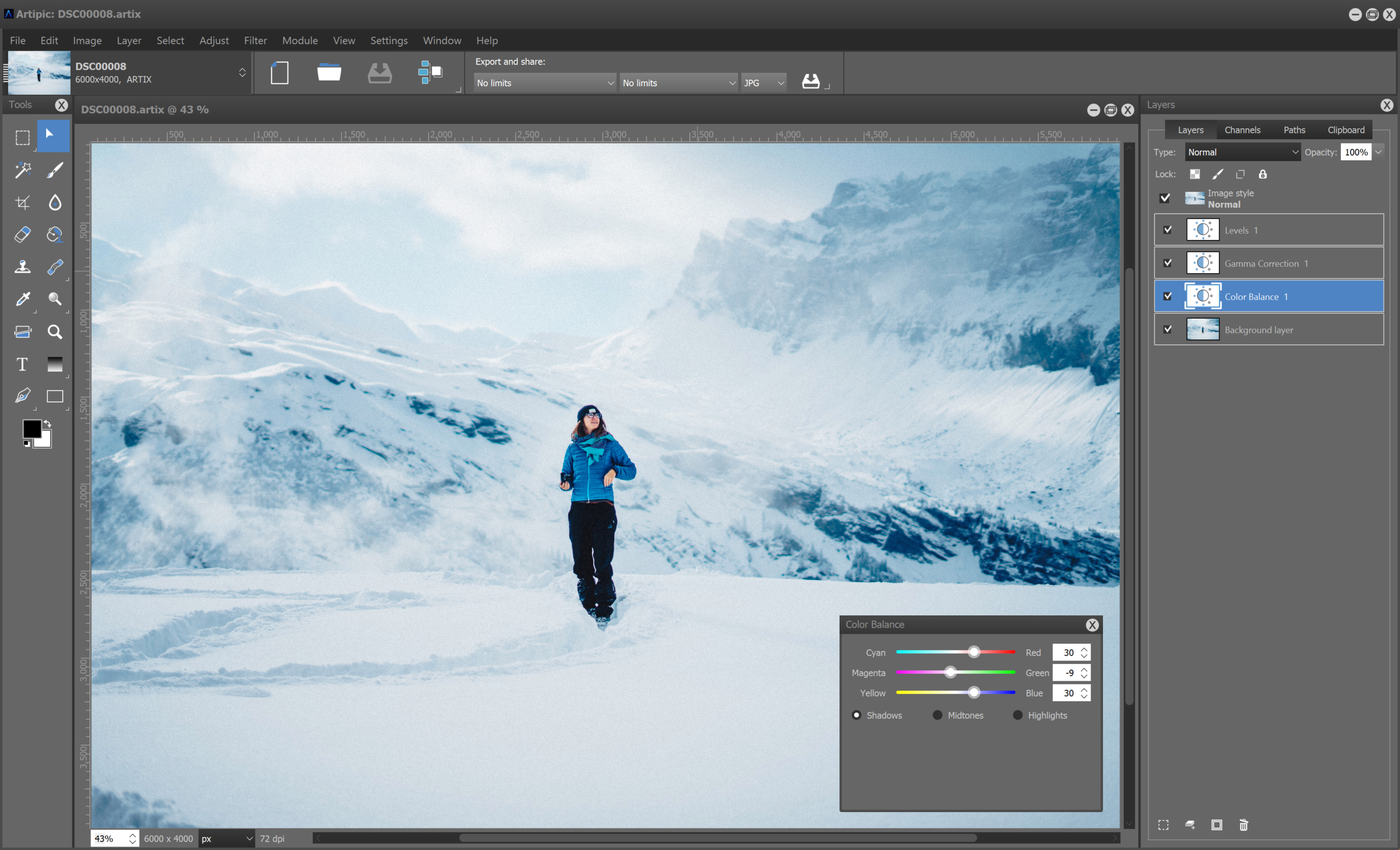 Artipic screenshot
