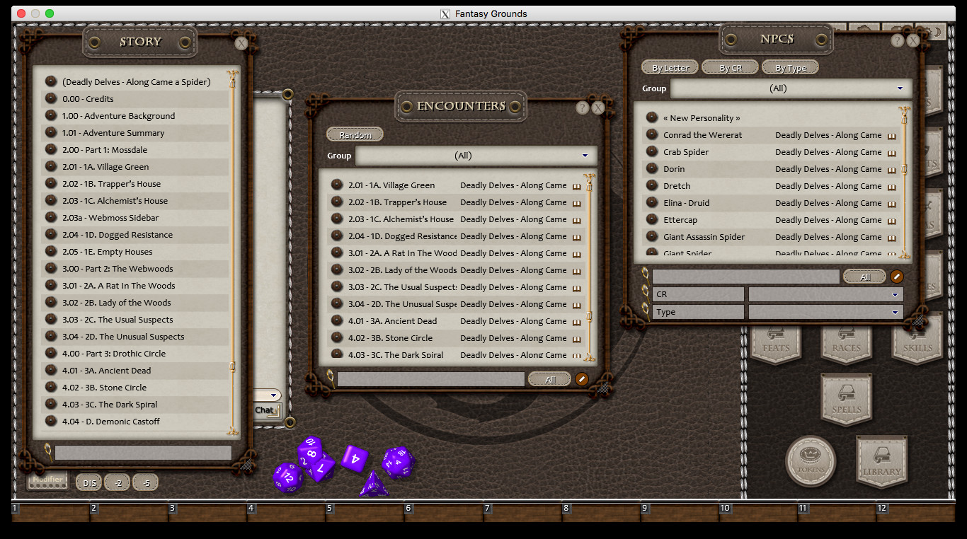 Fantasy Grounds - Deadly Delves: Along Came a Spider (5E) screenshot