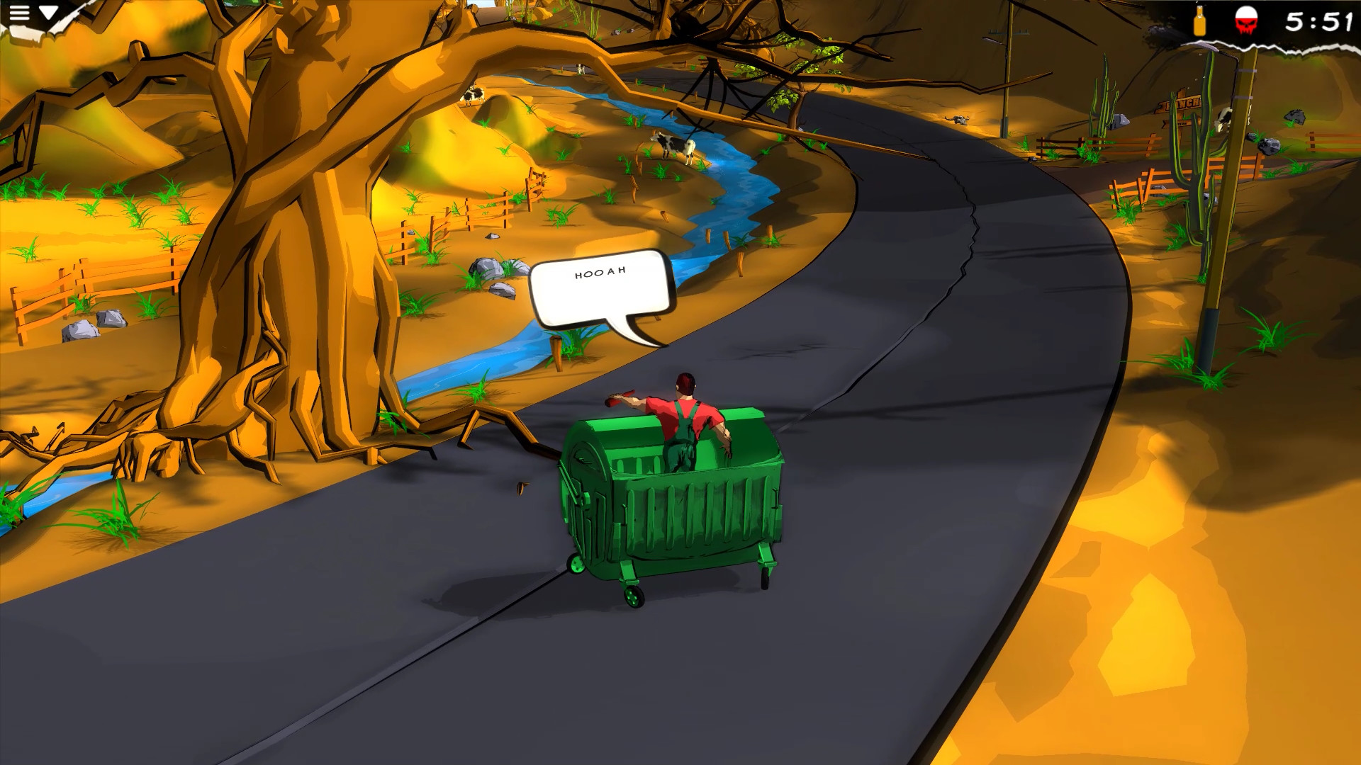 My Mad Road - adventure racing & shooting screenshot