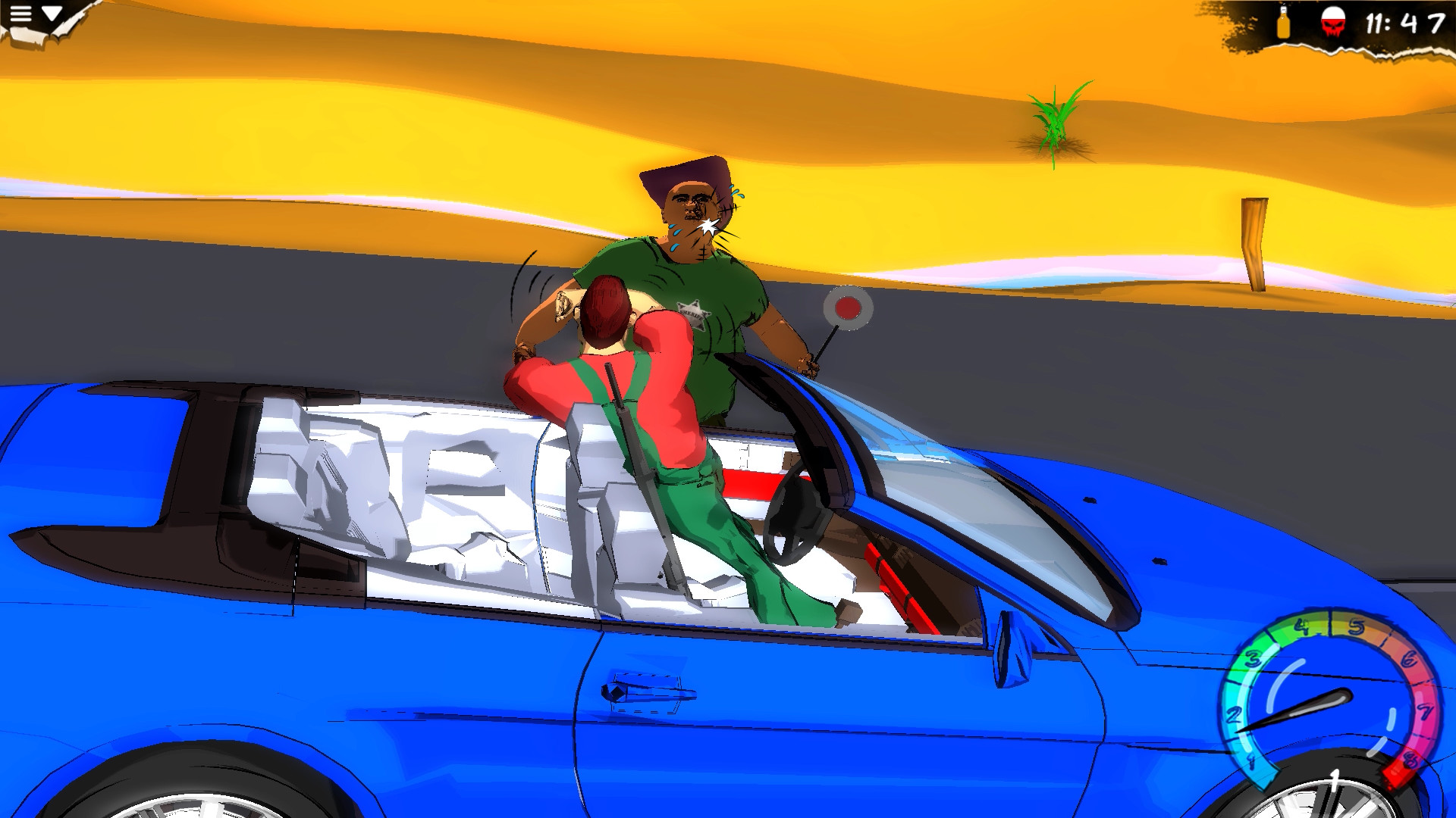 My Mad Road - adventure racing & shooting screenshot