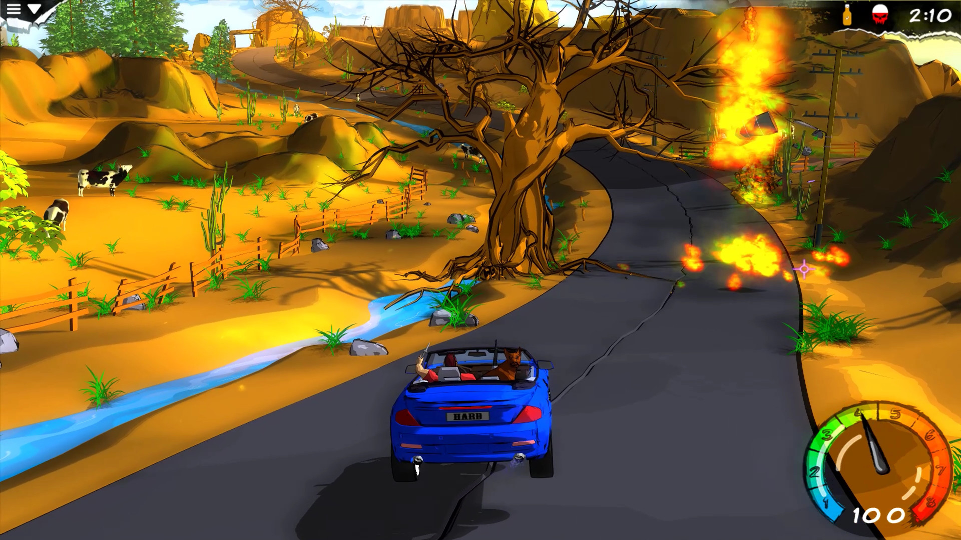 My Mad Road - adventure racing & shooting screenshot