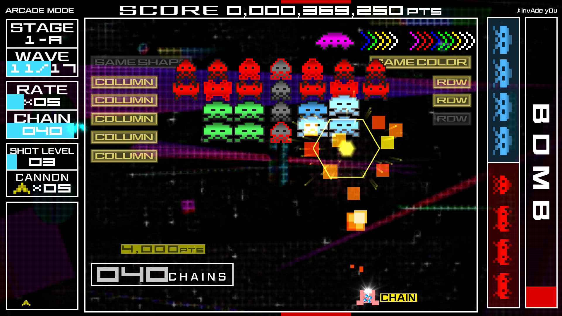 Space Invaders Extreme Demo screenshot
