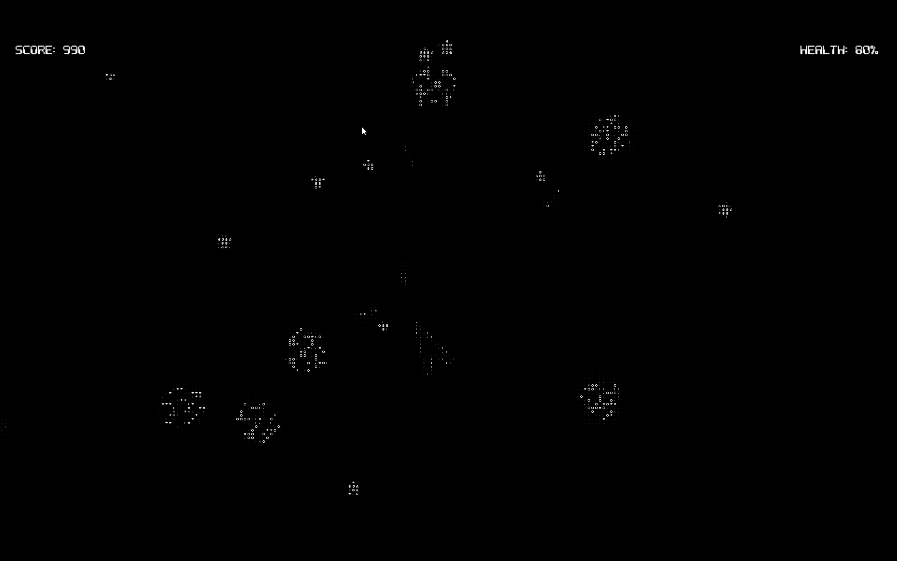 ASCII Achievement Mania: Space Shooter screenshot