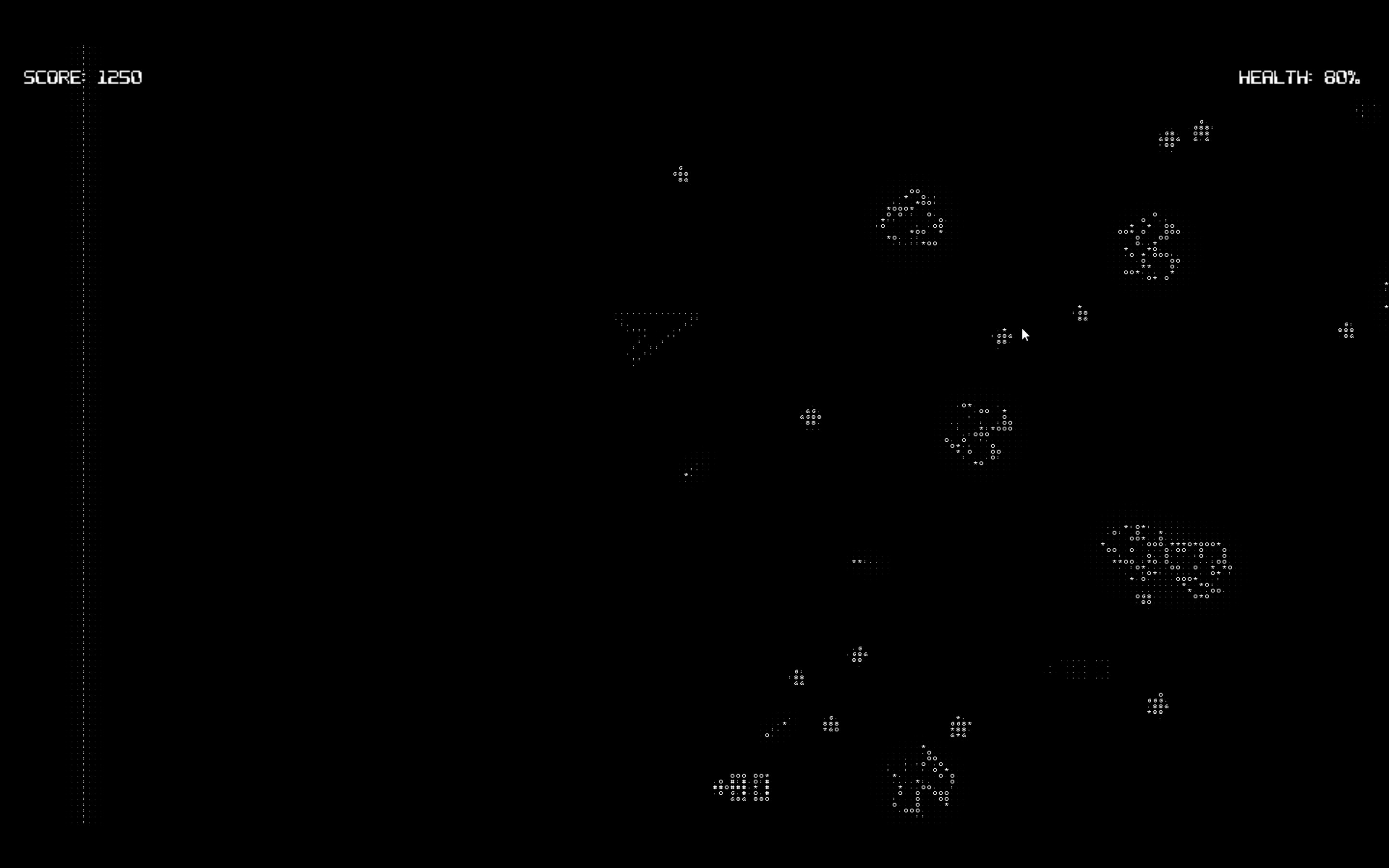 ASCII Achievement Mania: Space Shooter screenshot