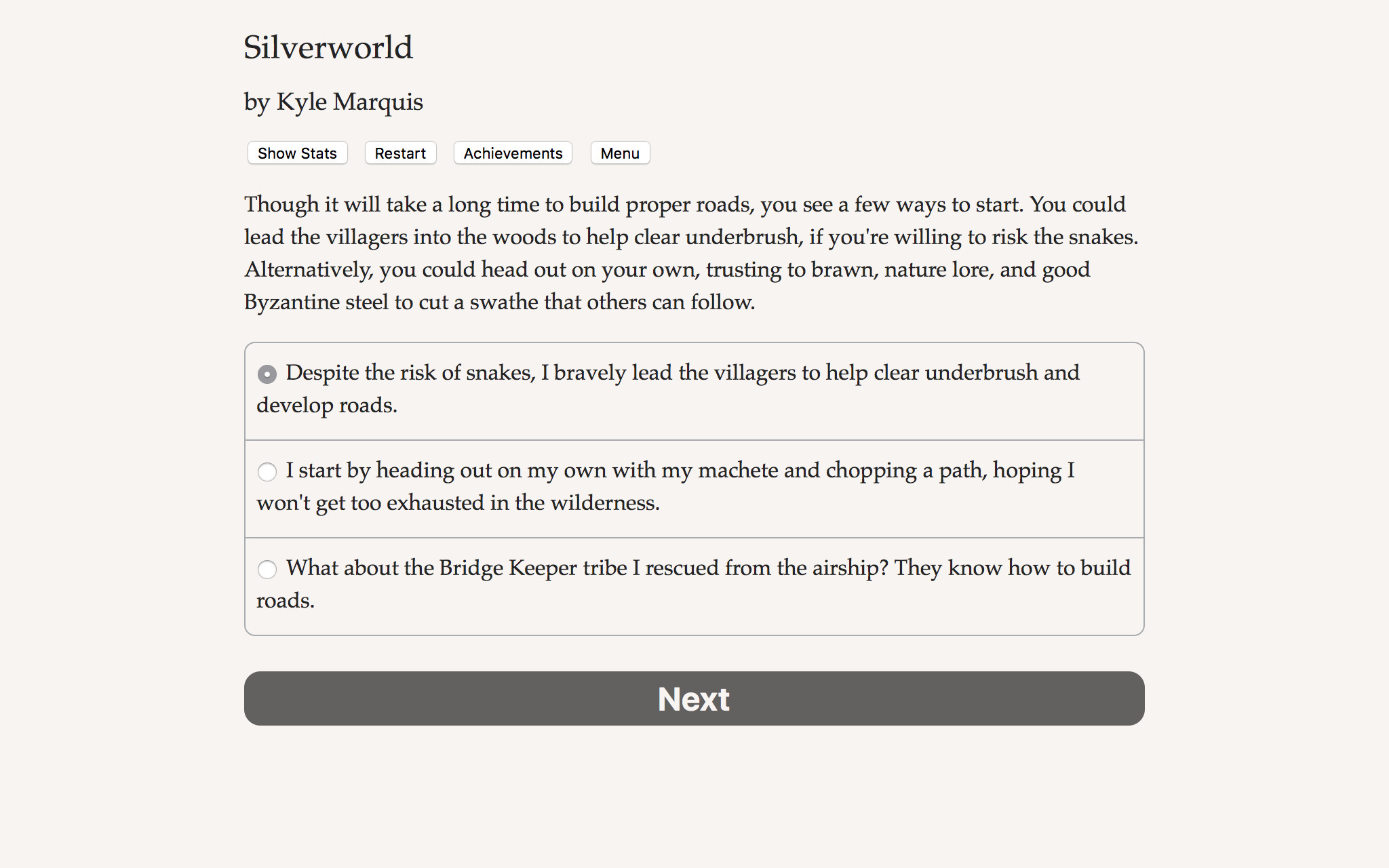 Silverworld screenshot