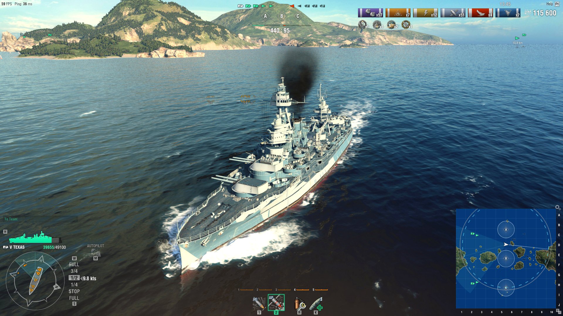 World of Warships — Texas Pack screenshot