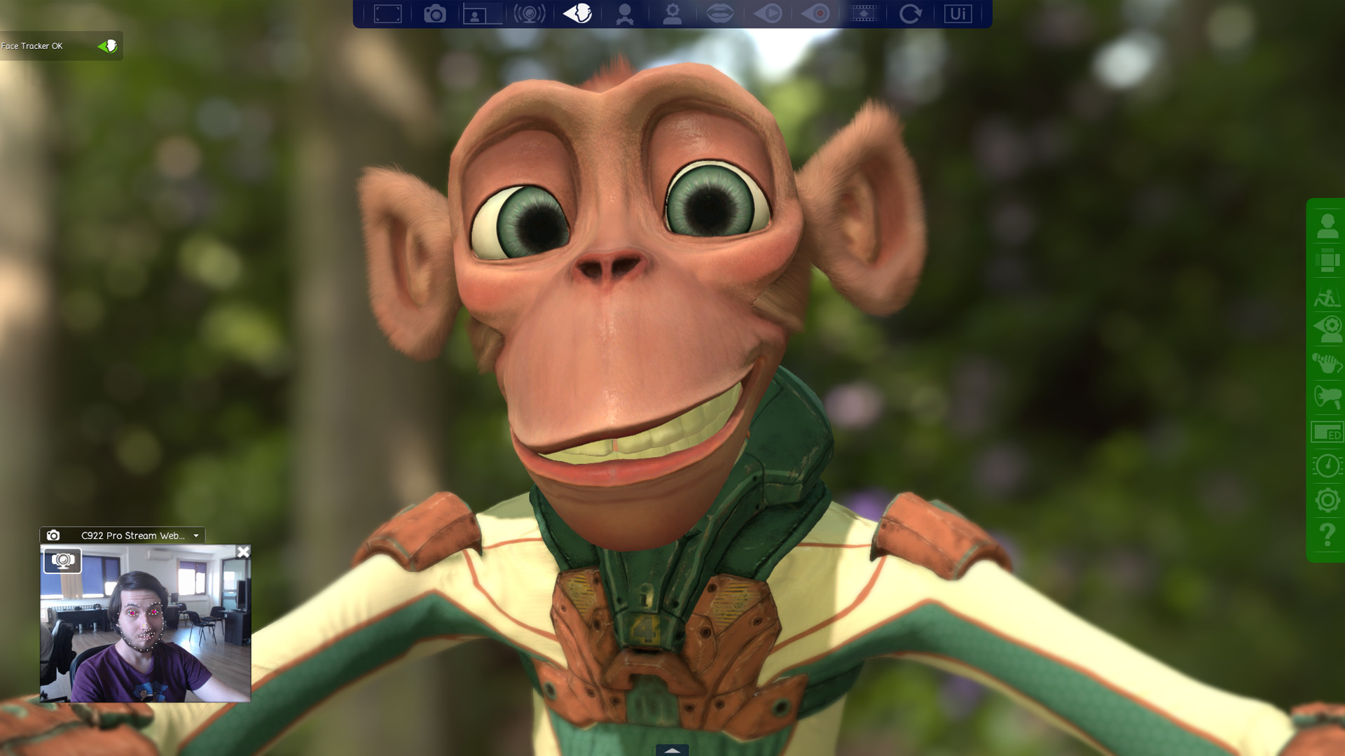 FaceRig Twiggy the Monkey Avatar screenshot
