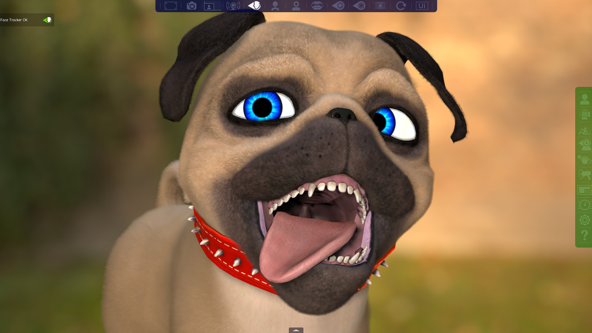 FaceRig Julien the Pug Avatar screenshot