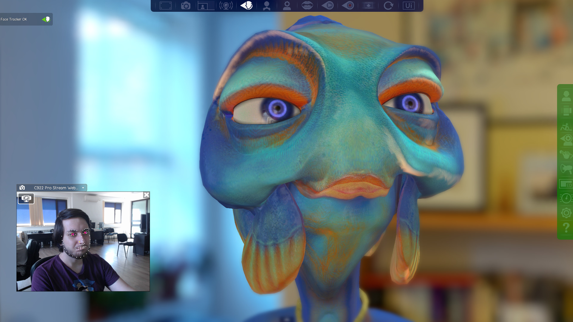 FaceRig Fibbi the Sea Creature Avatar screenshot