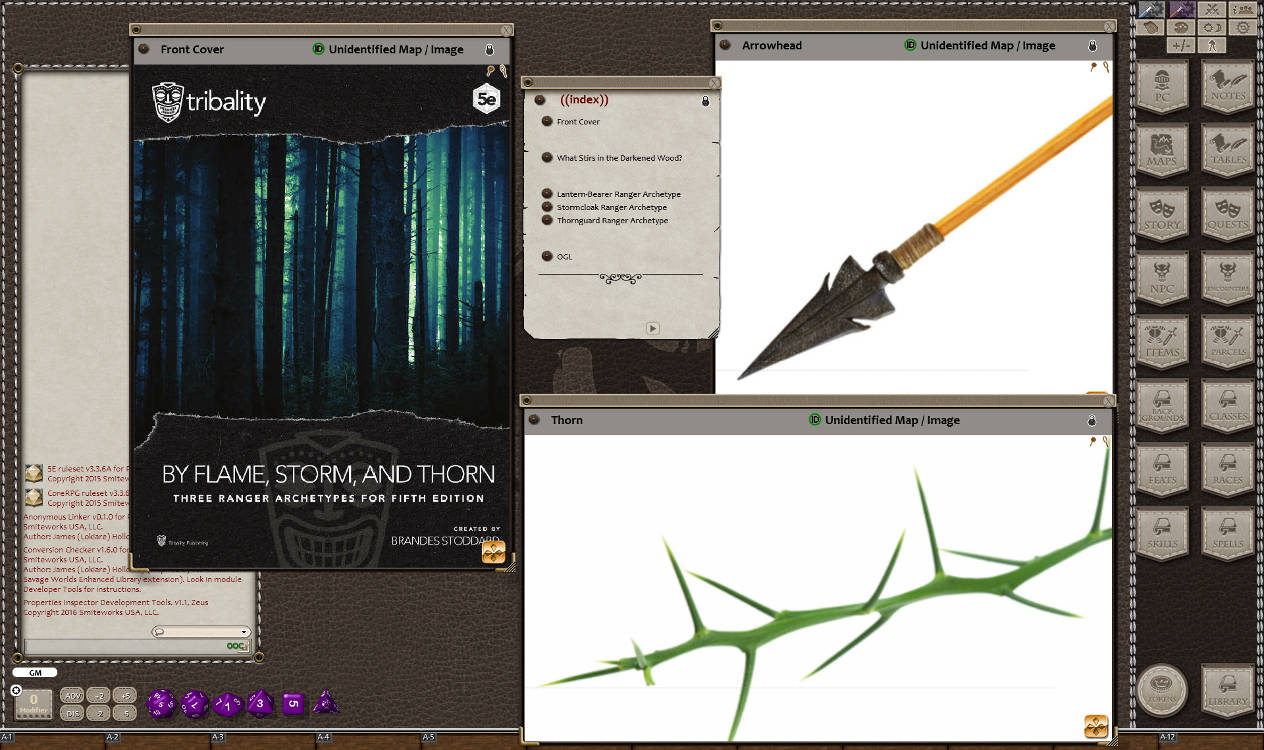 Fantasy Grounds - By Flame, Storm, and Thorn (5E) screenshot