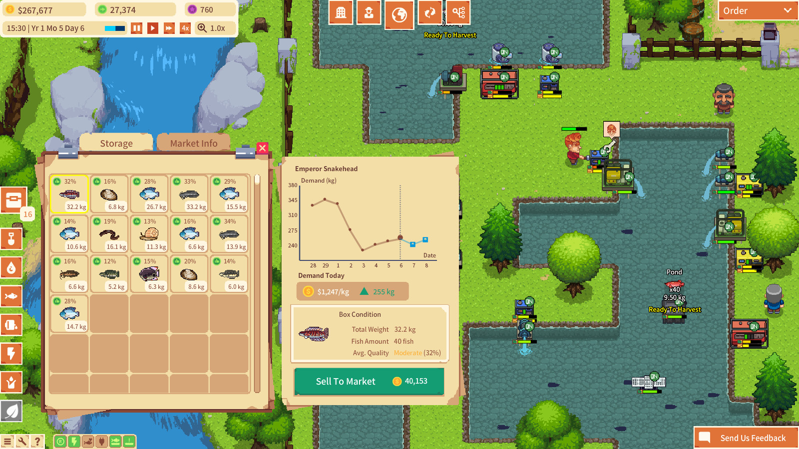 Aquaculture Land: Fish Farming Simulation screenshot