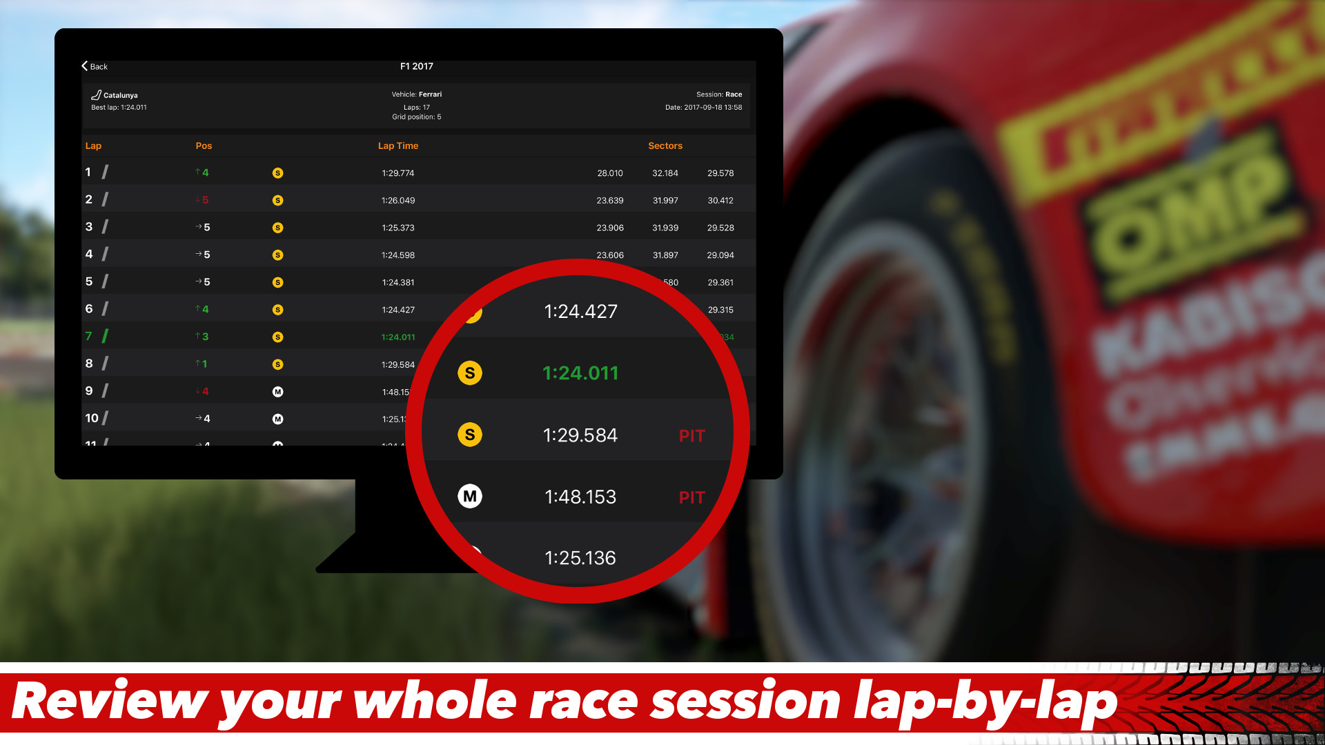 Sim Racing Telemetry - F1 2017 screenshot