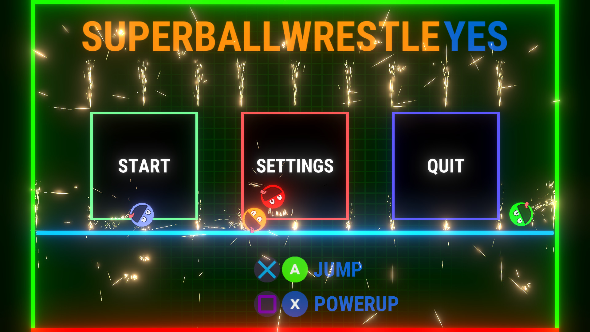 SUPER BALL WRESTLE YES screenshot
