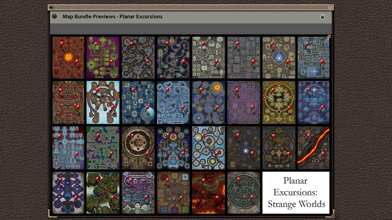 Fantasy Grounds - Paths to Adventure: Planar Excursions Map (Map Pack) screenshot