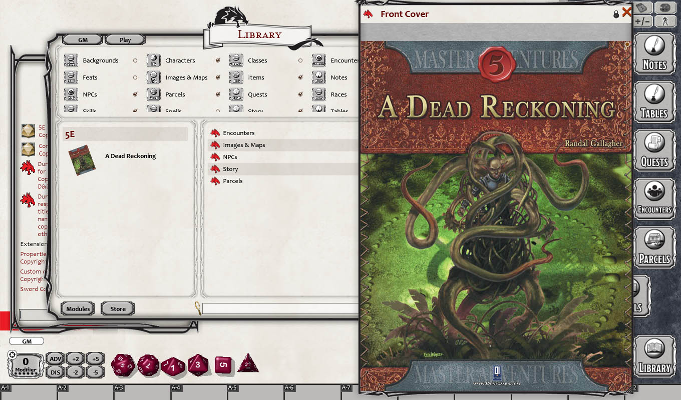 Fantasy Grounds - A Dead Reckoning (5E) screenshot