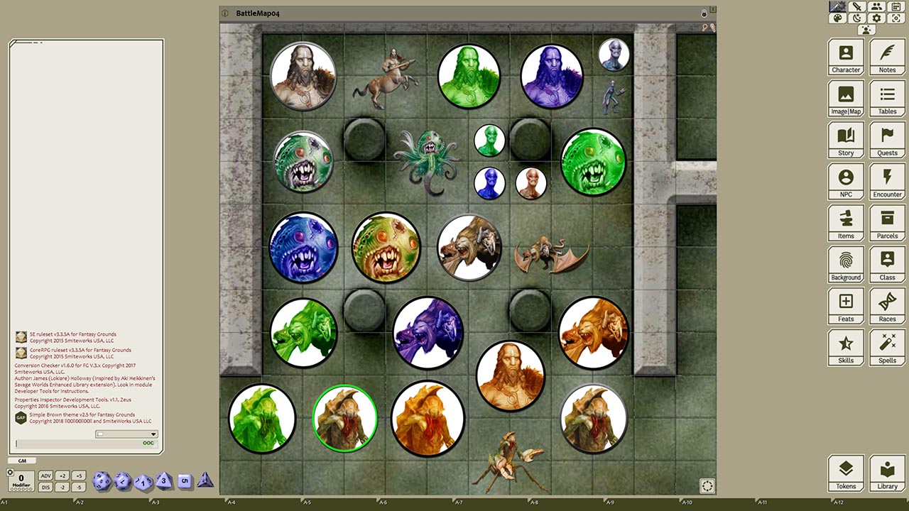 Fantasy Grounds - Creatures A-Z, Volume 4 (Token Pack) screenshot