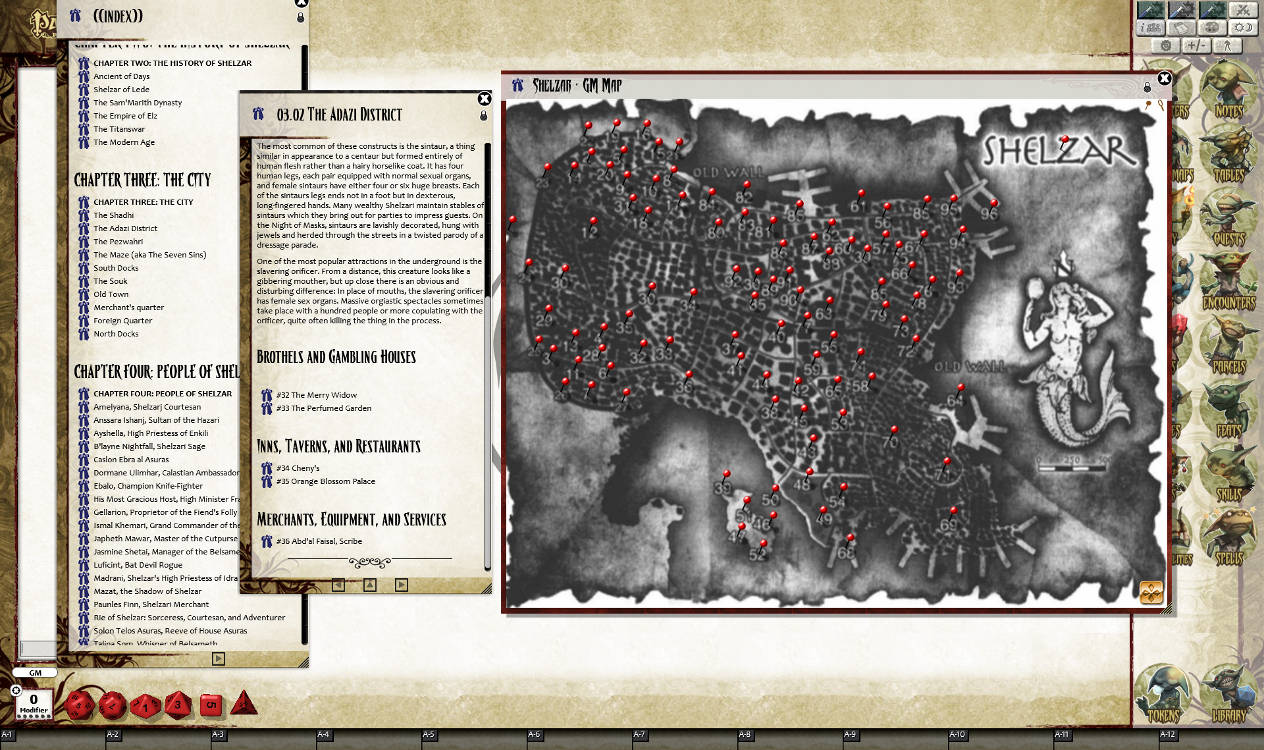 Fantasy Grounds - Shelzar City of Sin (PFRPG) screenshot