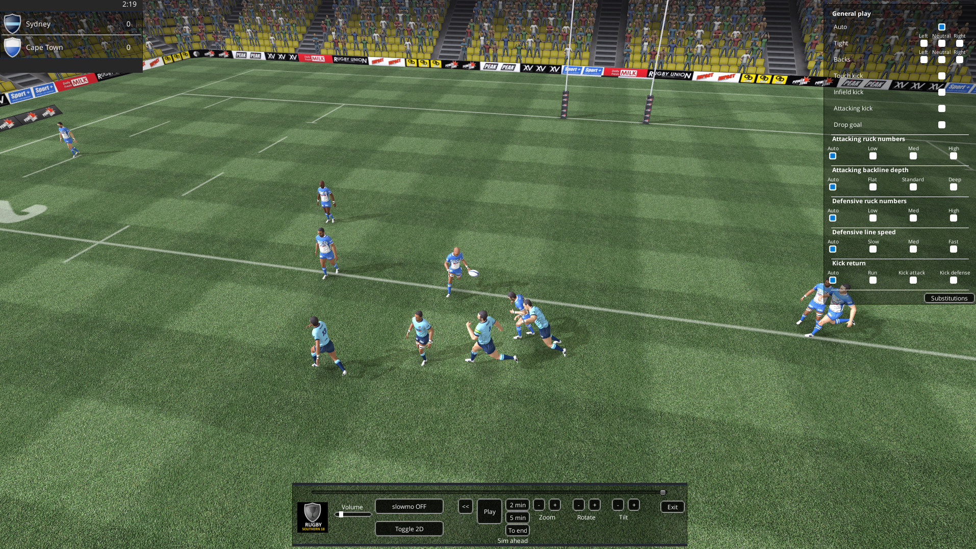 National Rugby Manager - Southern Hemisphere Rugby Pack screenshot