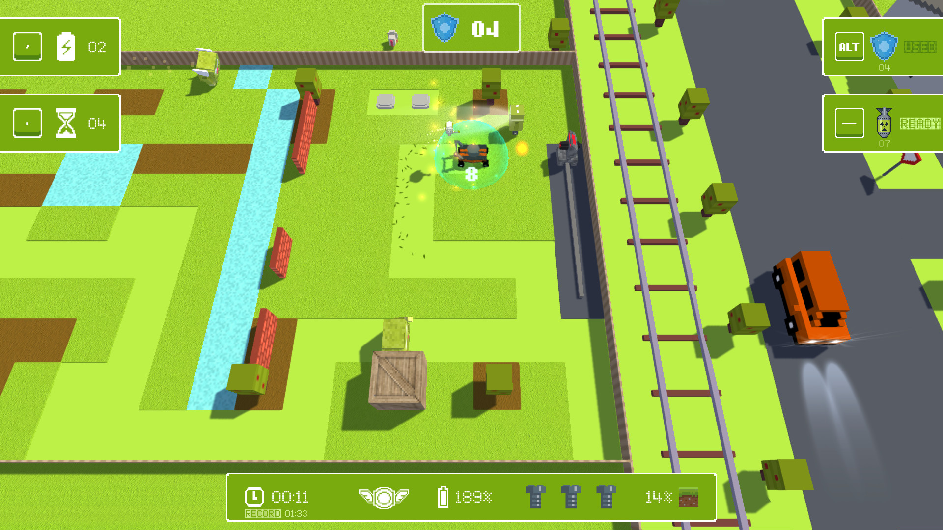 Grass Cutter - Blue Shield screenshot