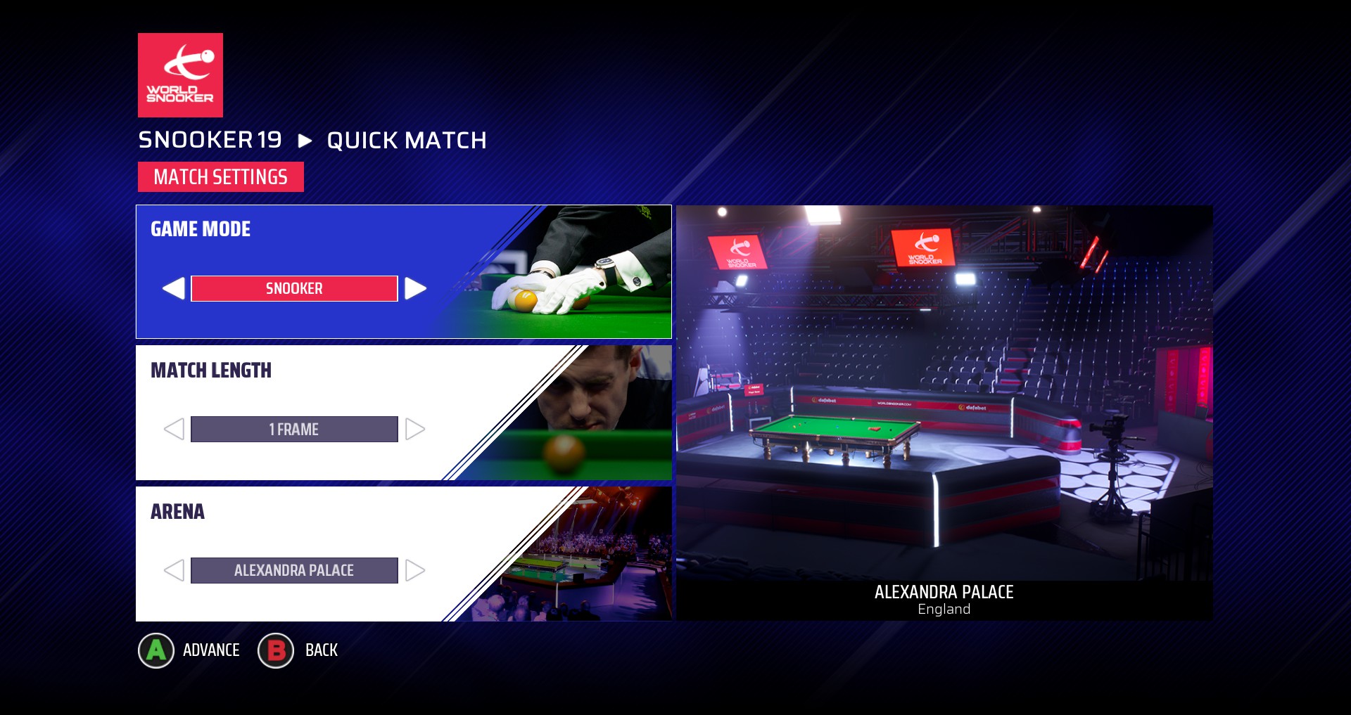 Snooker 19 screenshot