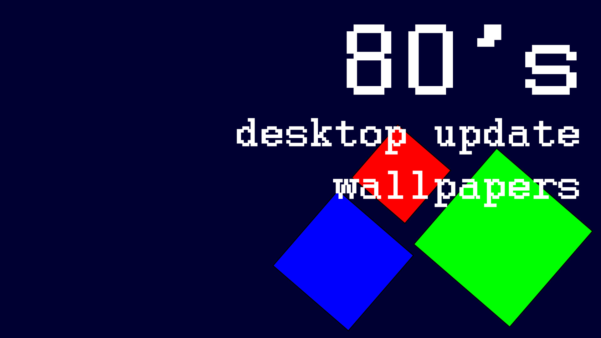 80's desktop update wallpapers screenshot
