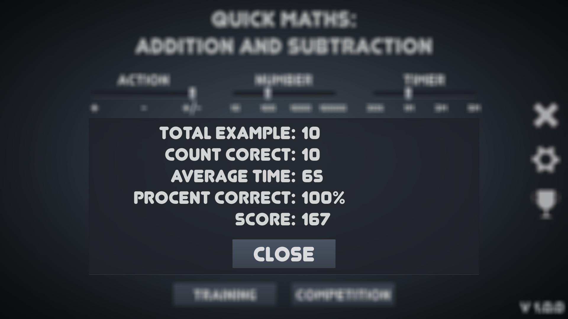 Quick Maths: addition and subtraction screenshot