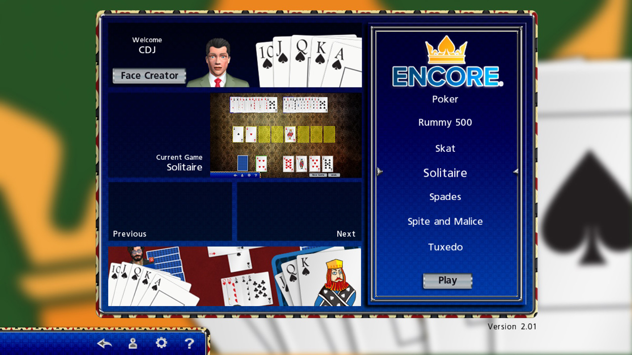 Encore Card Games Collection screenshot