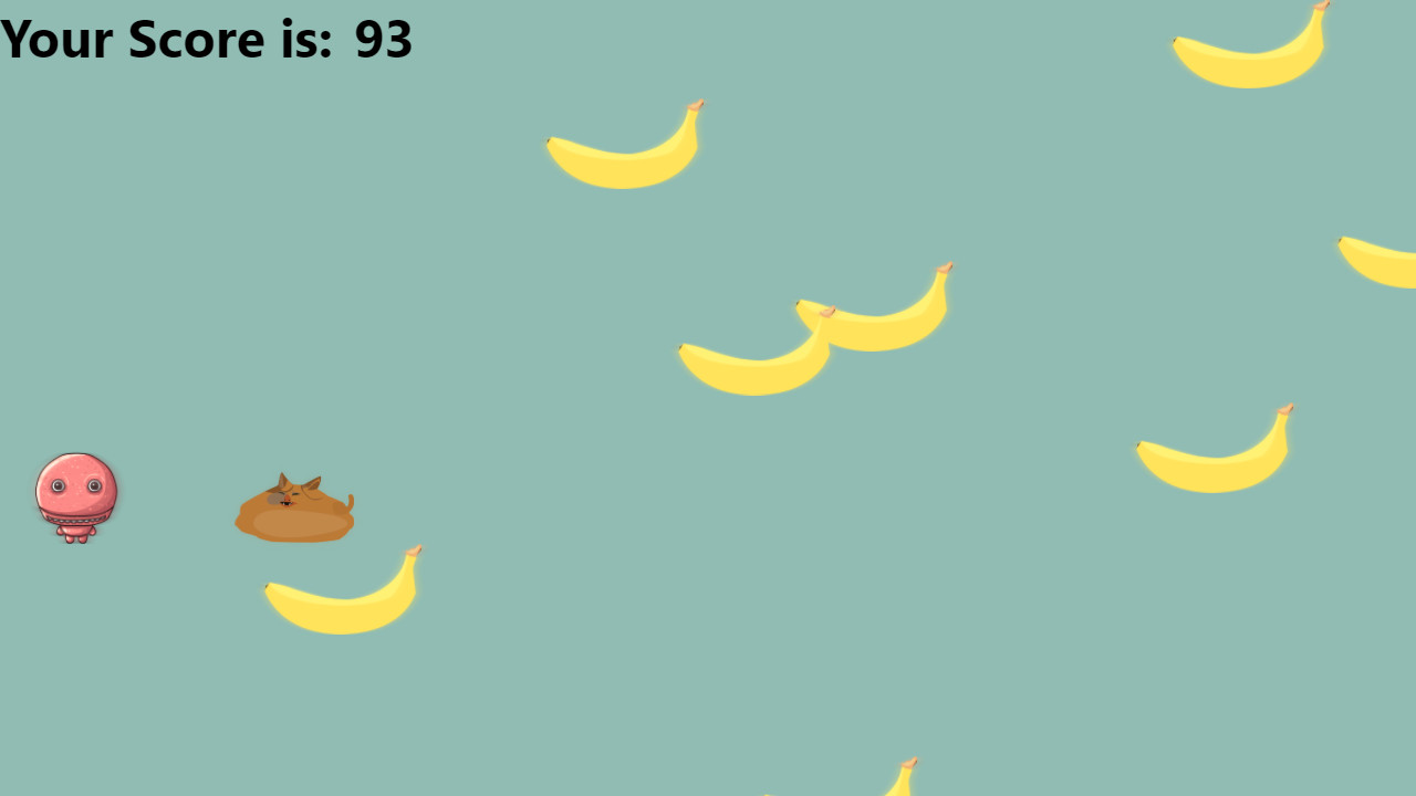 Cat doesn't like banana screenshot