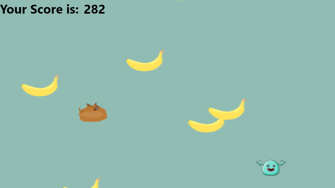 Cat doesn't like banana screenshot