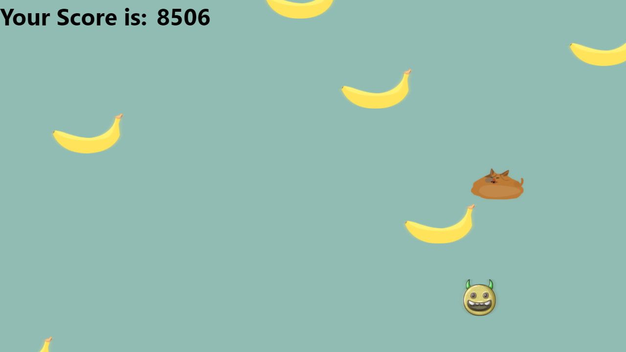 Cat doesn't like banana screenshot