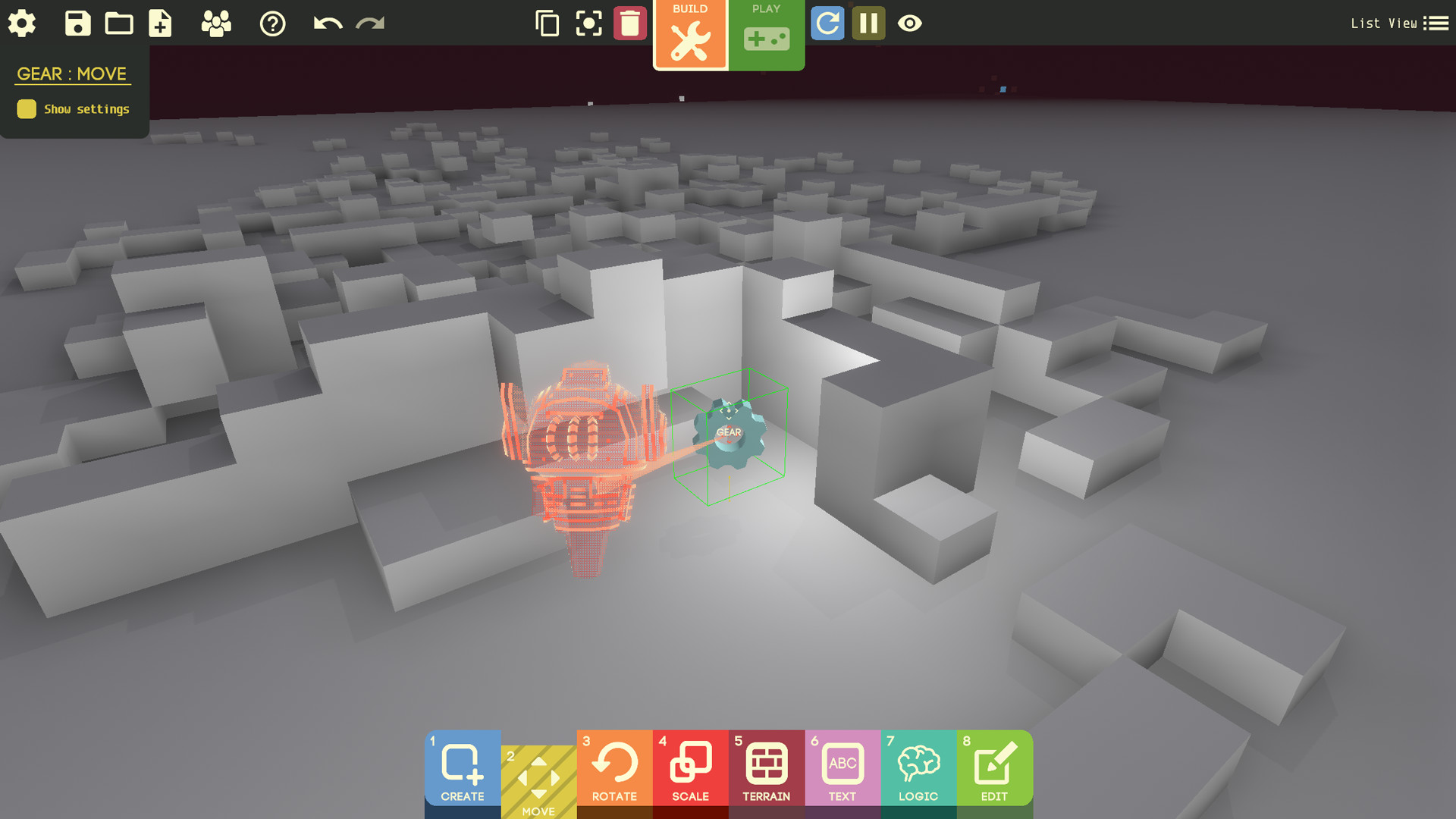 Game Builder screenshot