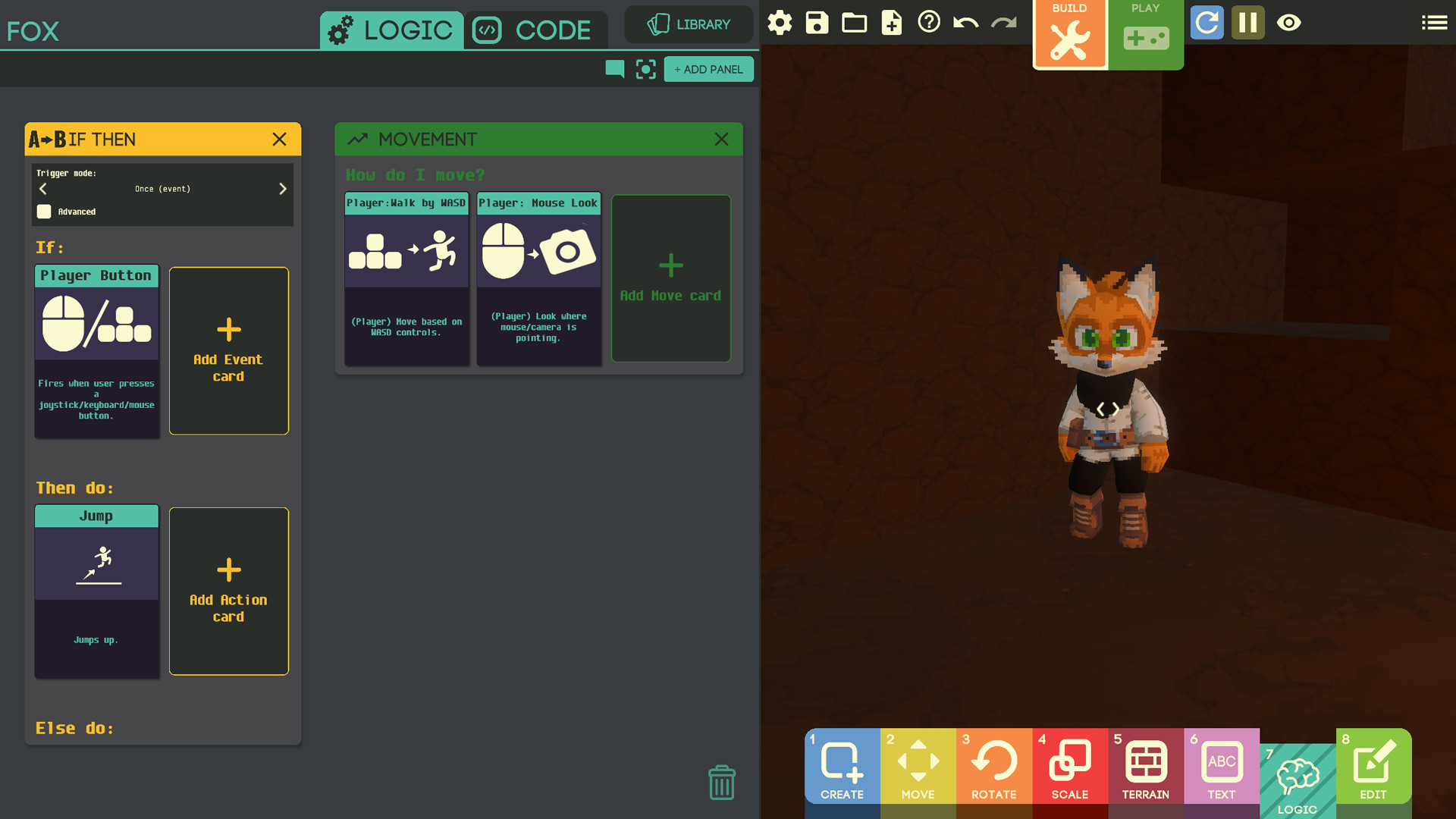 Game Builder screenshot