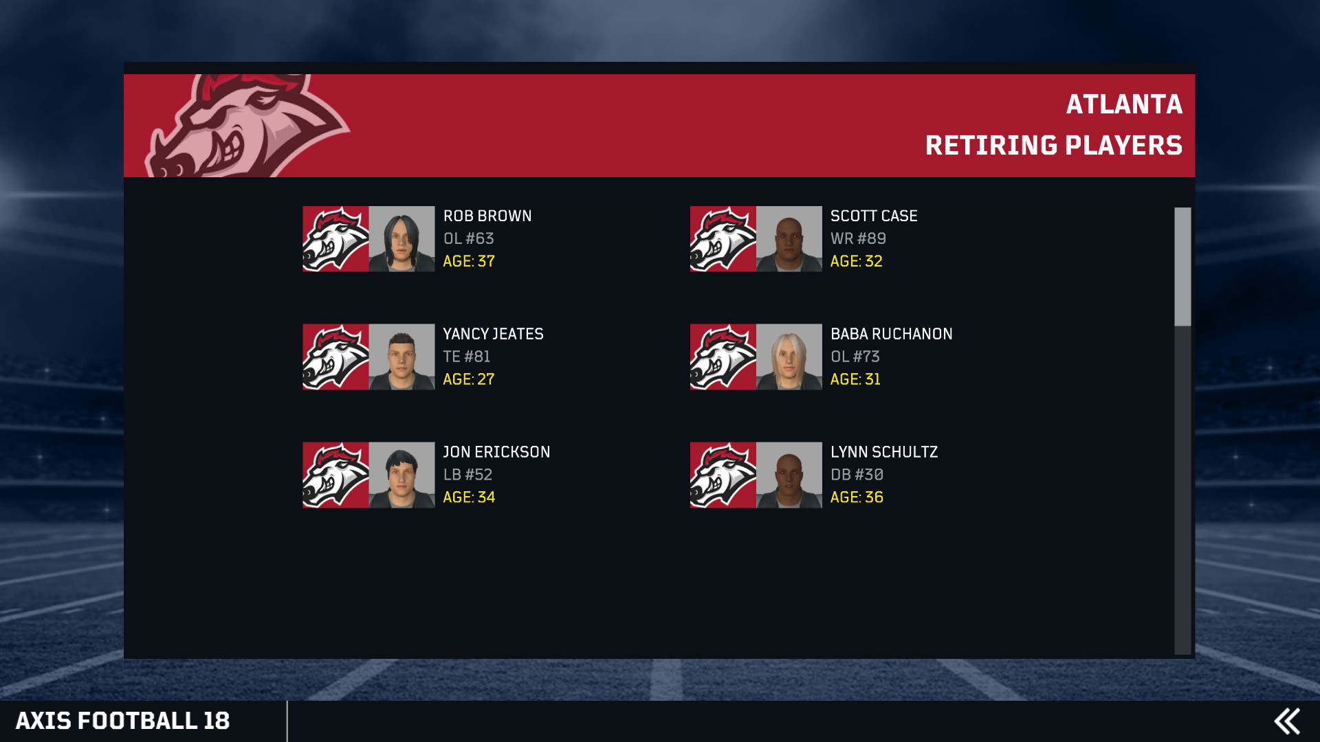 Axis Football 2018 screenshot