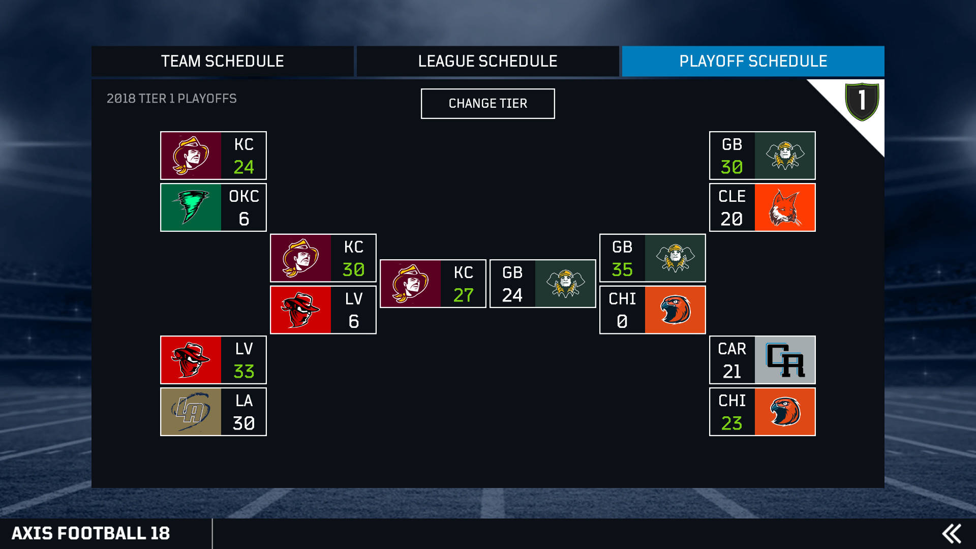Axis Football 2018 screenshot