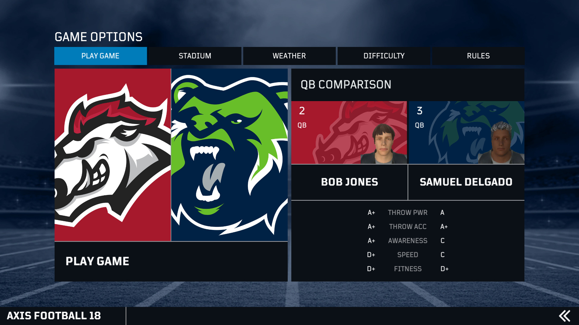 Axis Football 2018 screenshot