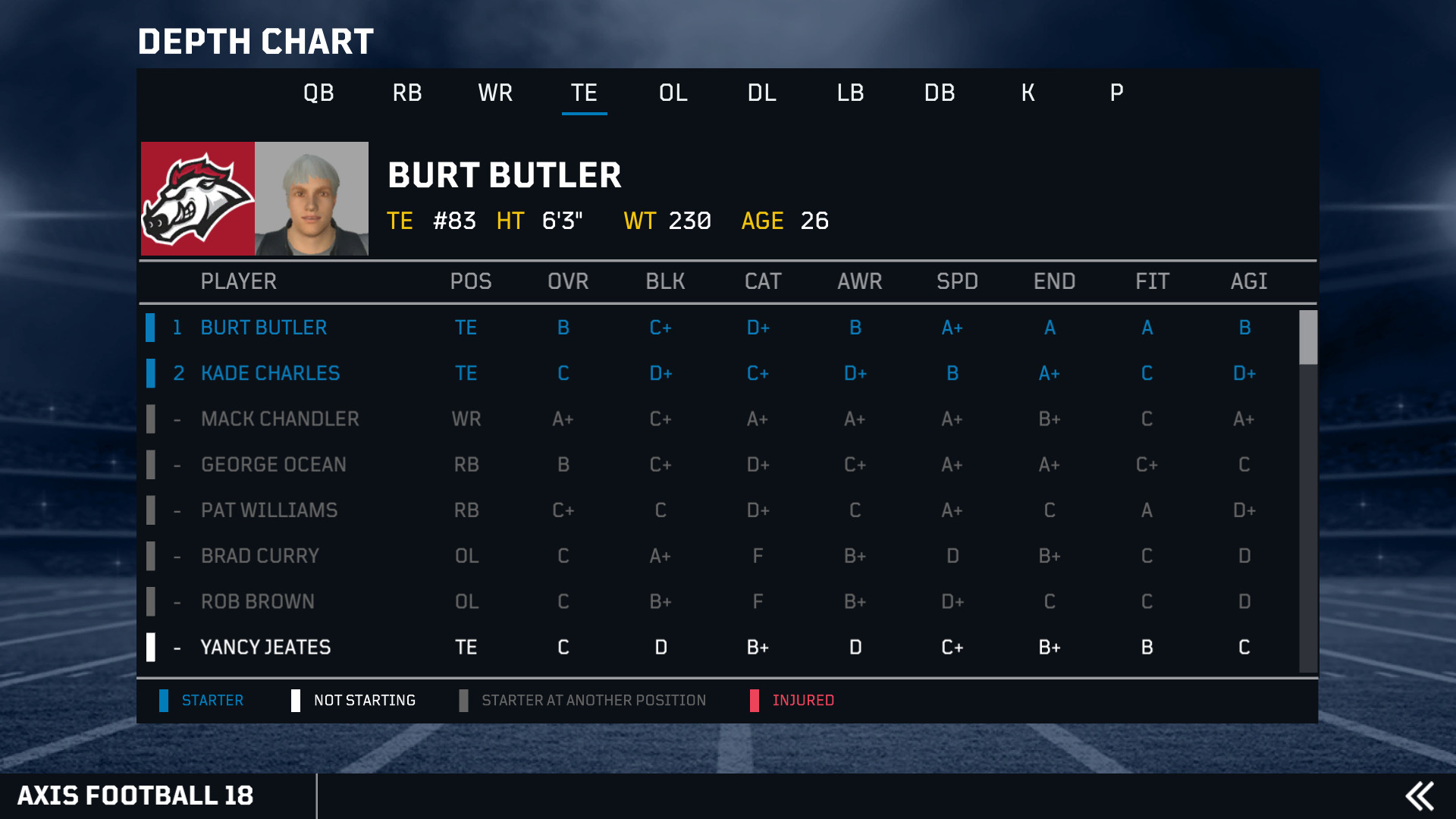 Axis Football 2018 screenshot