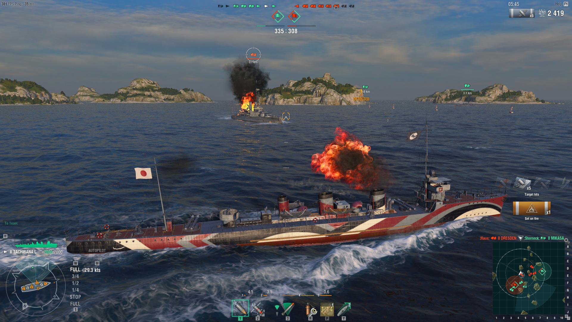 World of Warships — Tachibana Lima Steam Edition screenshot