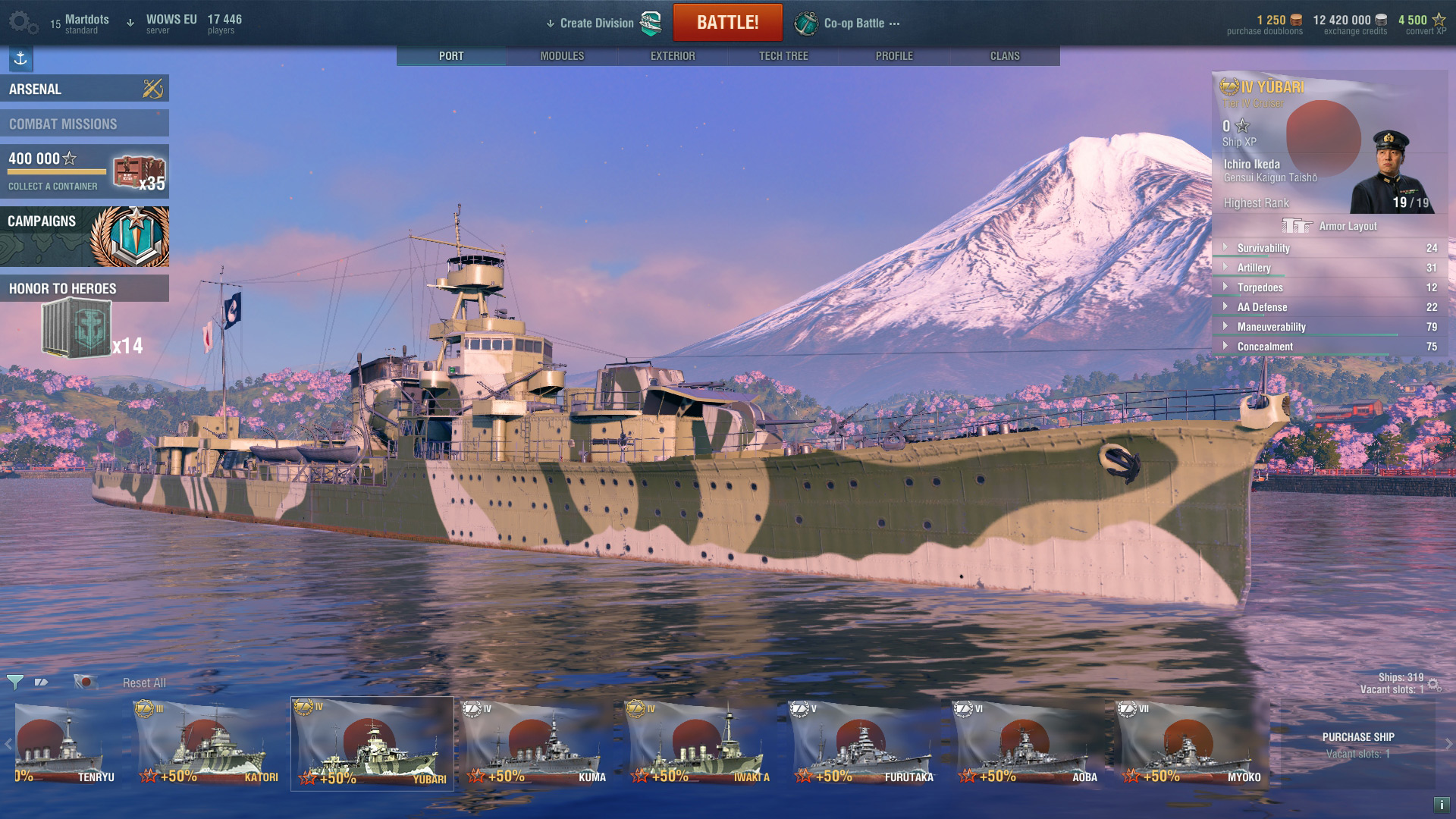 World of Warships — Yubari Steam Edition screenshot