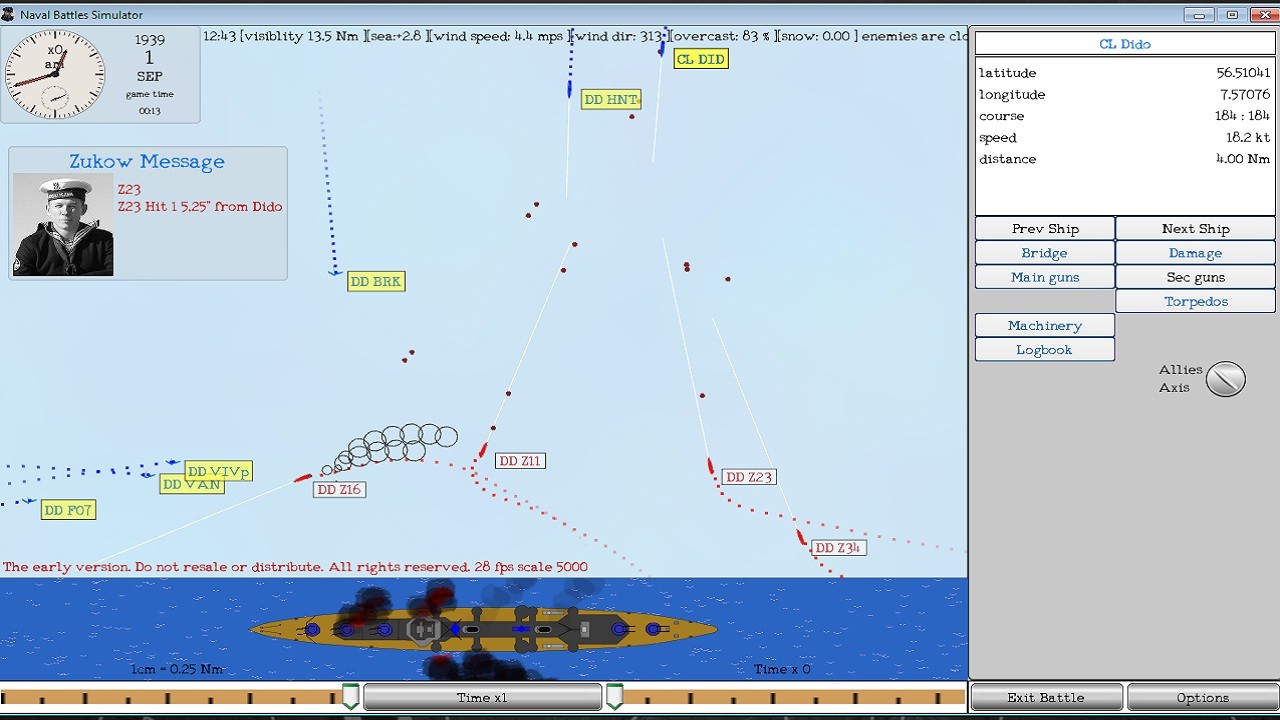 Naval Battles Simulator screenshot