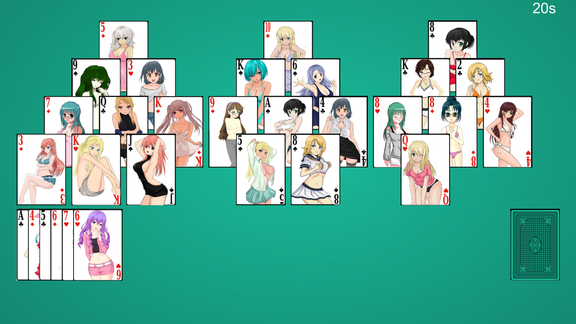 Anime Babes: Solitaire screenshot